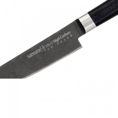 Samura MO-V Stonewash Универсальный нож 150mm из AUS 8 Японской из стали 59 HRC image 4