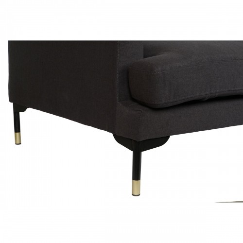 Chaise Longue Sofa DKD Home Decor Grey Metal 250 x 160 x 85 cm image 4