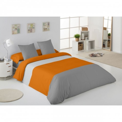 Комплект чехлов для одеяла Alexandra House Living Жемчужно-серый Охра 105 кровать 3 Предметы image 4