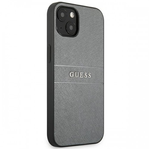 GUHCP13MPSASBGR Guess PU Leather Saffiano Case for iPhone 13 Grey image 4