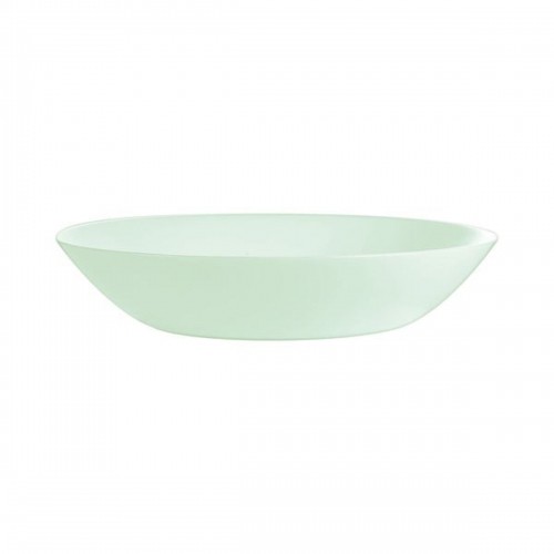 Deep Plate Luminarc Diwali Paradise Green Glass 20 cm (24 Units) image 4