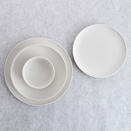 Bowl Bidasoa Fosil White Ceramic 21,5 x 21,5 x 4,3 cm (8 Units) image 4