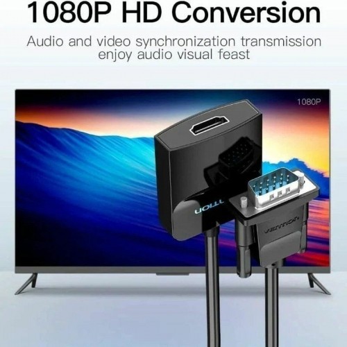 VGA uz HDMI Adapteris Vention ACNBF image 4