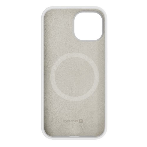 Evelatus Premium Magsafe Mīksta pieskāriena silikona maks - vāciņš Apple iPhone 15 Plus Balta image 4