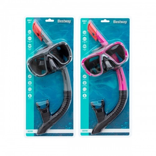 Детские очки для ныряния с трубкой Bestway Серый Розовый Для взрослых image 4