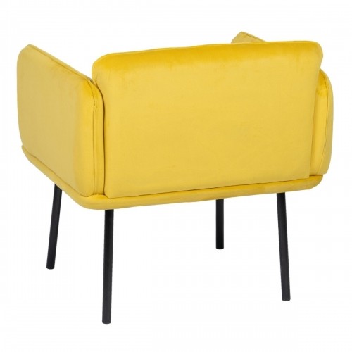 Bigbuy Home atzveltnes krēsls Dzeltens Melns 100 % poliesters 76 x 64 x 77 cm image 4