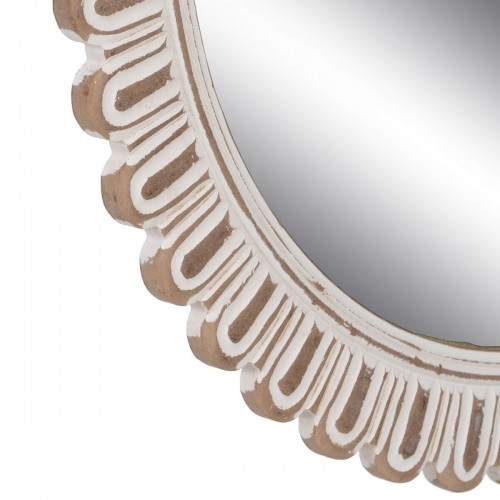 Wall mirror White Crystal Mango wood 73 x 2 x 73 cm image 4