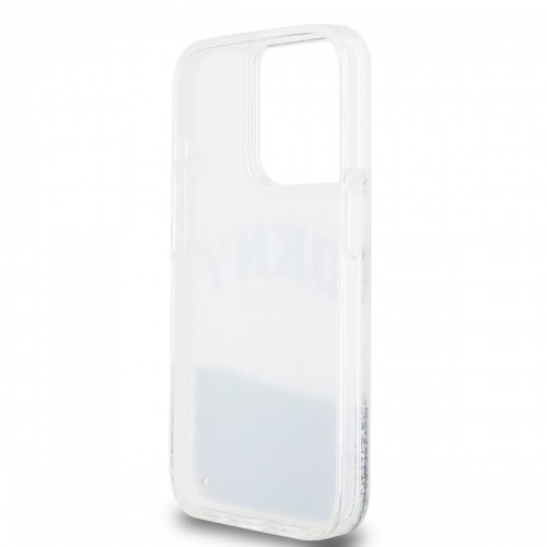 DKNY Liquid Glitter Arch Logo Case for iPhone 14 Pro Max Transparent image 4