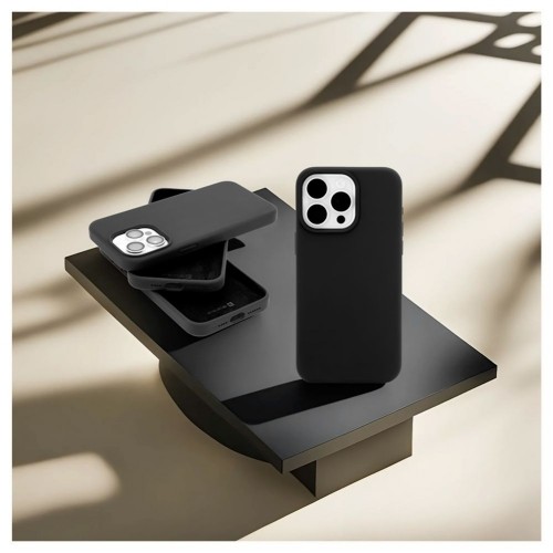 Evelatus Premium Magsafe Мягкого прикосновения силиконовый чехол-крышка Apple iPhone 14 Pro Max Черный image 4