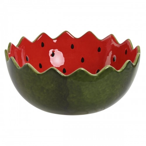Snack Bowl Home ESPRIT Red Green Stoneware Watermelon 15 x 15 x 6,5 cm image 4