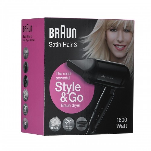 Fēns Braun Satin Hair 3 Style&Go Melns 1600 W image 4