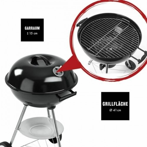 Coal Barbecue with Cover and Wheels Landmann Black 49 x 45 x 73 cm image 4