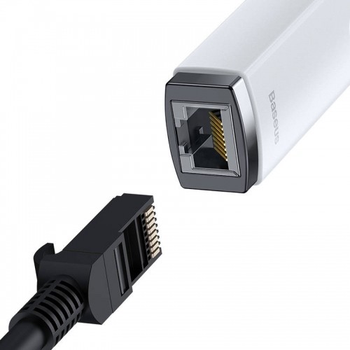 OEM Baseus Lite Series USB-C to RJ45 network adapter (white) image 4