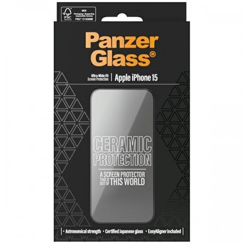 PanzerGlass Ceramic Protection iPhone 15 6.1" Ultra-Wide-Fit Screen Protection Easy Aligner Included 2837 image 4