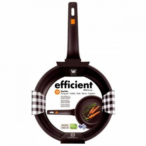 Sauteeing pan BRA Sartén Efficient Ø 26 cm Black Aluminium image 4