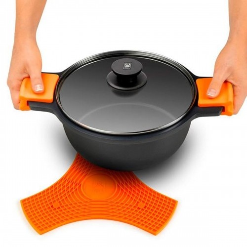 Cutting board BRA A191000 Orange Silicone (2 Units) image 4