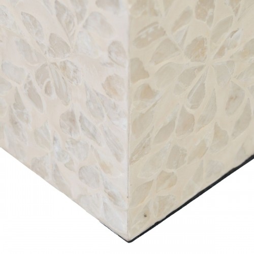 Bigbuy Home Svečturis Bēšs Perlamutrs Koks MDF 10,5 x 10,5 x 16 cm image 4