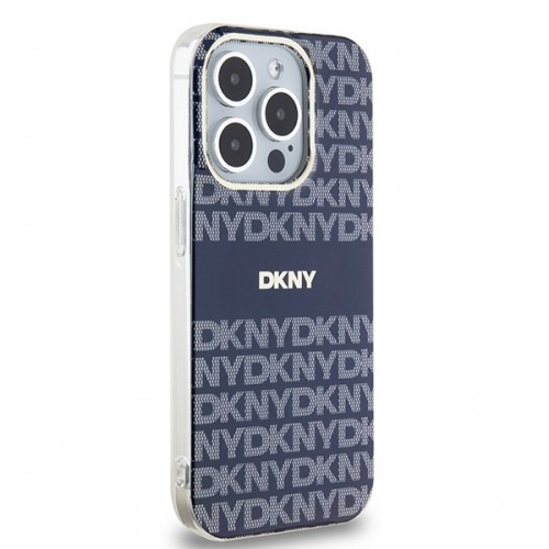 DKNY DKHMP15LHRHSEB iPhone 15 Pro 6.1" niebieski|blue hardcase IML Mono & Stripe MagSafe image 4