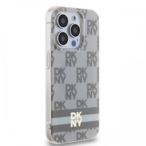 DKNY DKHMP14XHCPTSE iPhone 14 Pro Max 6.7" beżowy|beige hardcase IML Checkered Mono Pattern & Printed Stripes MagSafe image 4