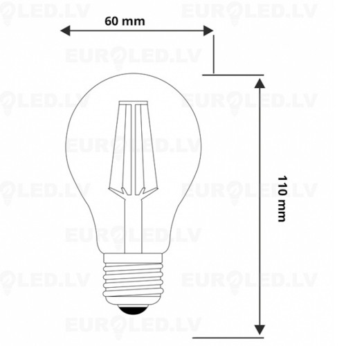 Visional Visonal 8W Filament Fito Led Lampa - Spuldze A60 E27 14 µmol/s (pilna spektra) priekš perfektas augu audzēšanas image 4