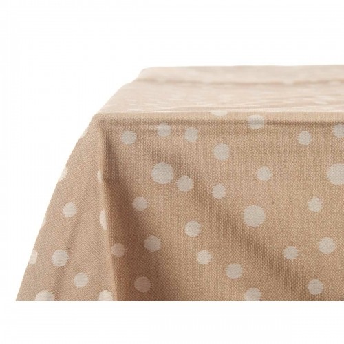 Tablecloth Jacquard Spots Beige (140 x 180 cm) image 4