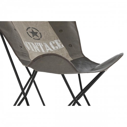ēdamistabas krēsls DKD Home Decor Brūns Melns Pelēks 76 x 76 x 96 cm image 4