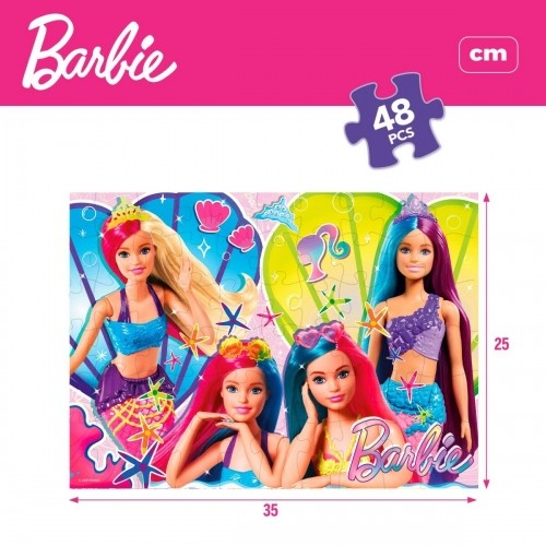 4-Puzzle Set Barbie MaxiFloor 192 Pieces 35 x 1,5 x 25 cm image 4