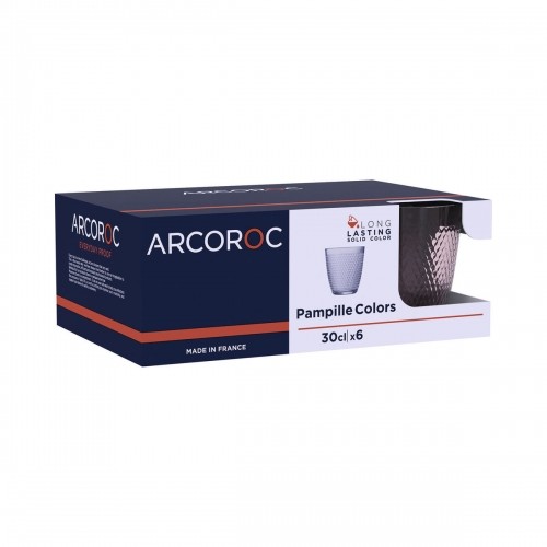 Glāžu komplekts Arcoroc Pampille Rozā Stikls 310 ml 6 gb. image 4