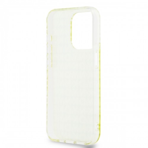 DKNY PC|TPU Repeat Pattern Case for iPhone 15 Pro Max Yellow image 4