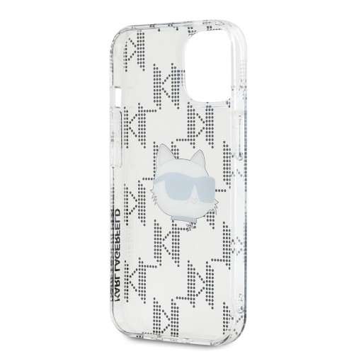 Karl Lagerfeld IML Electroplated Choupette Head Case for iPhone 15 Transparent image 4