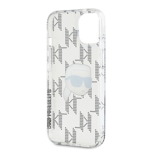 Karl Lagerfeld IML Electroplated Karl Head Case for iPhone 15 Transparent image 4