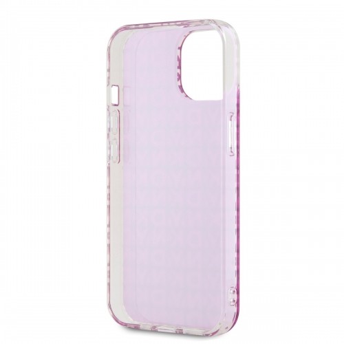 DKNY PC|TPU Repeat Pattern Case for iPhone 15 Pink image 4