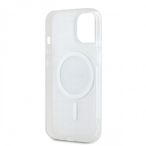 DKNY PC|TPU Repeat Pattern Tonal Stripe Magsafe Case for iPhone 13 Beige image 4