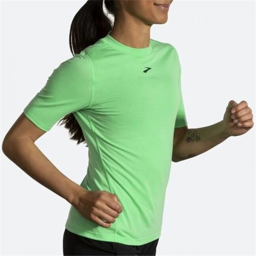 Sieviešu Krekls ar Īsām Piedurknēm Brooks High Point Zaļš image 4