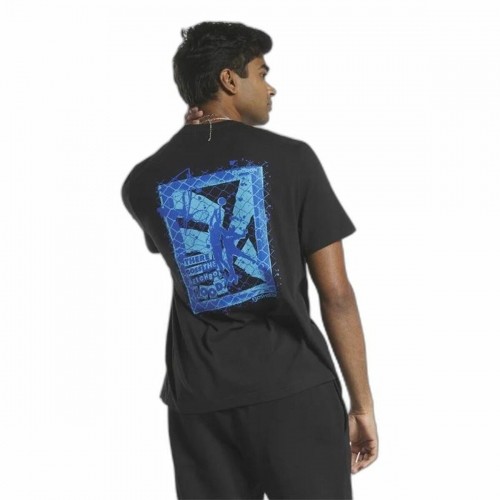 Vīriešu Krekls ar Īsām Piedurknēm Reebok Graphic Series Melns image 4