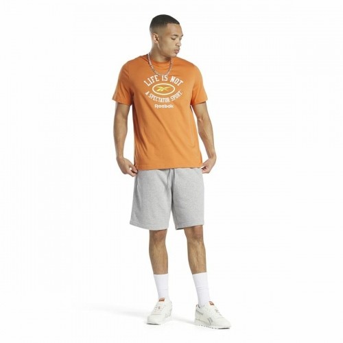 Vīriešu Krekls ar Īsām Piedurknēm Reebok Graphic Series Oranžs image 4