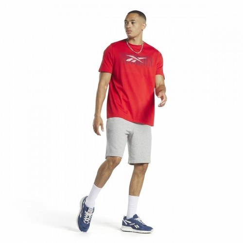 Men’s Short Sleeve T-Shirt Reebok Graphic Series Red image 4