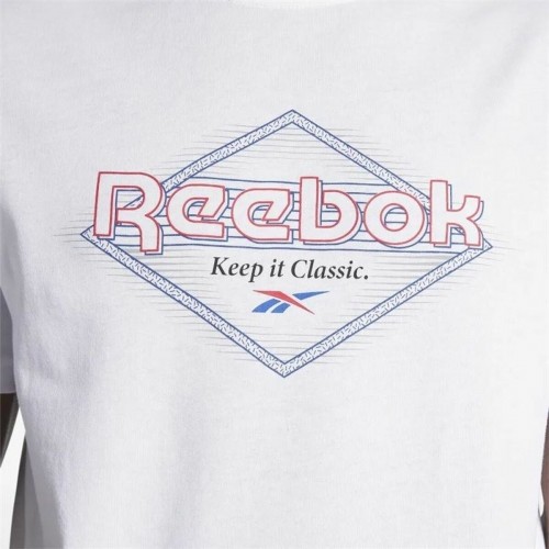 Vīriešu Krekls ar Īsām Piedurknēm Reebok Graphic Series Balts image 4