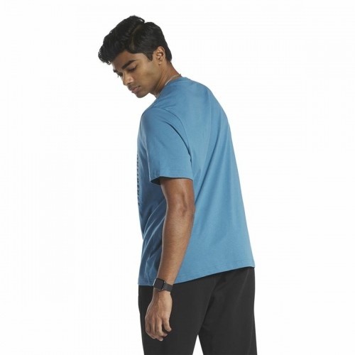 Vīriešu Krekls ar Īsām Piedurknēm Reebok GS Rec Center Zils image 4