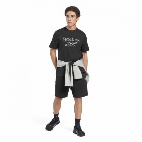 Men’s Short Sleeve T-Shirt Reebok Indentity Modern Camo Black Camouflage image 4