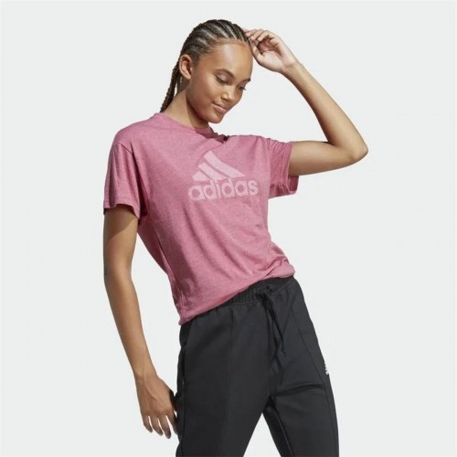 Women’s Short Sleeve T-Shirt Adidas Winrs 3.0 Light Pink image 4