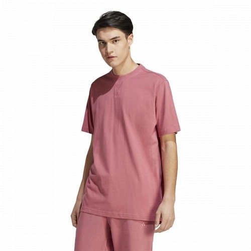 Vīriešu Krekls ar Īsām Piedurknēm Adidas All Szn Rozā image 4