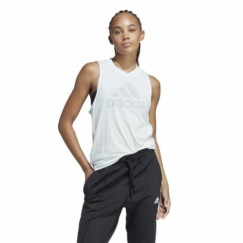 Women's Sleeveless T-shirt Adidas Future Icons 3.0 White image 4