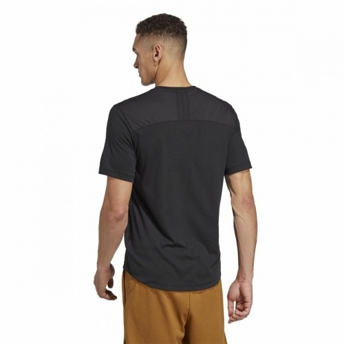 Vīriešu Krekls ar Īsām Piedurknēm Adidas Base Melns image 4