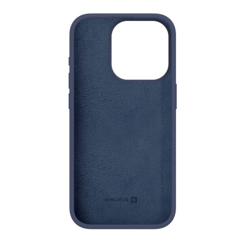 Evelatus Premium Mīksta pieskāriena silikona aizmugures maks-apvalks priekš iPhone 15 Pro Max Pusnakts zila image 4