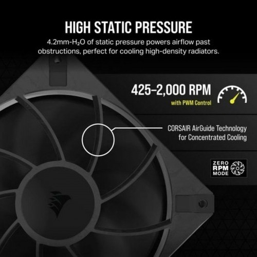 Kārbas ventilators Corsair RS120 MAX PWM image 4