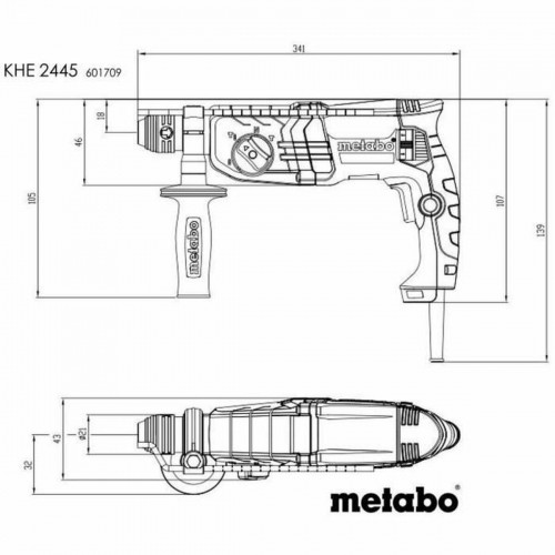 Perforating hammer Metabo 601709500 800 W image 4