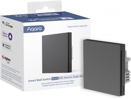 Aqara Smart Wall Switch H1 (with neutral), серый image 4