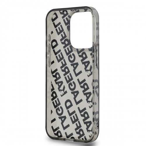 Karl Lagerfeld IML Electroplated Repeated Logo Case for iPhone 15 Pro Max Silver image 4