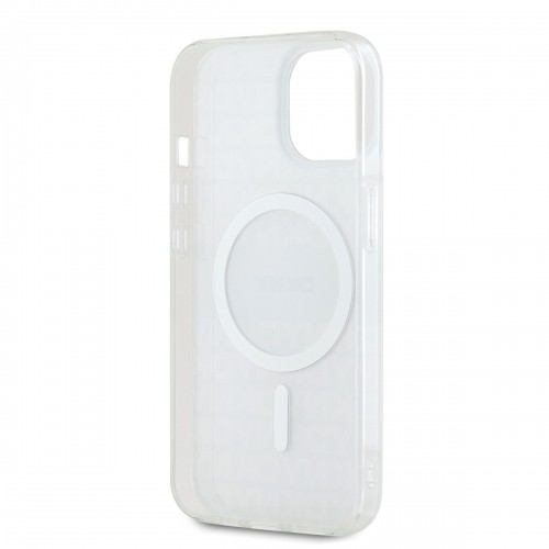 DKNY PC|TPU Repeat Pattern Tonal Stripe Magsafe Case for iPhone 14 Beige image 4